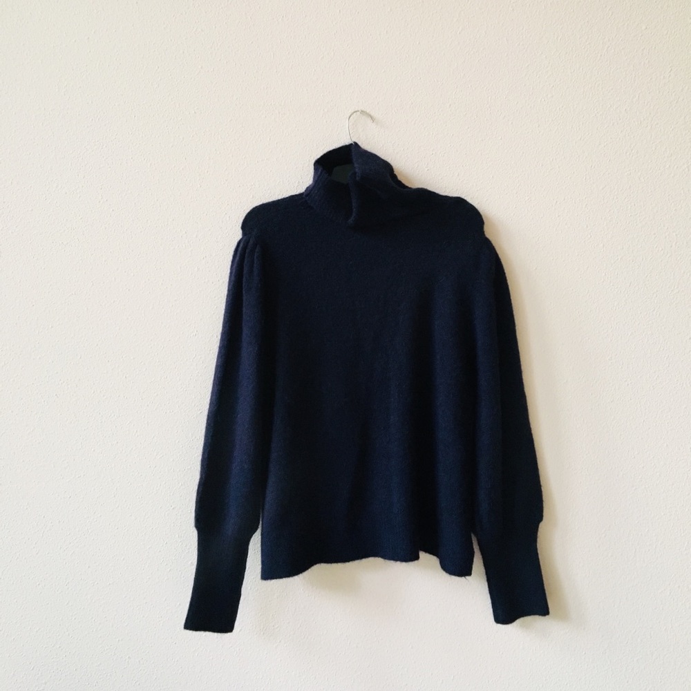 FRAME Denim Swingy Turtleneck Sweater - Picture 4 of 6